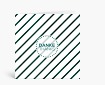 Danksagungen: Marmorierte feine Streifen in grün Danke DK1051